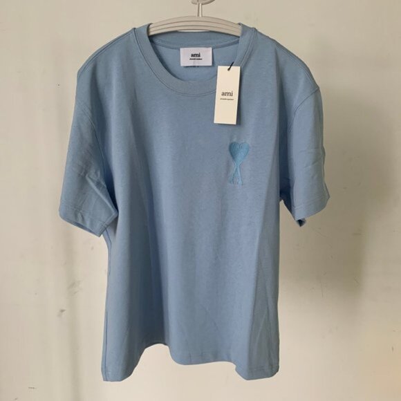 Ami Other - Ami sky blue short sleeve T-shirt fashion
